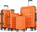 SHOWKOO Luggage Sets Expandable PC+ABS Durable Suitcase Sets Double Wheels TSA by SHOWKOO