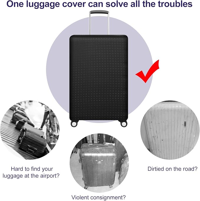 7-Mi Travel Suitcase Protective Cover 26"-28" Suitcase Protective Cover & High - Image 4