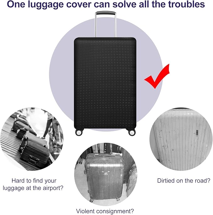 7-Mi Travel Suitcase Protector elastic sleeve Cover 19"-20" Anti-Scratch - Image 4