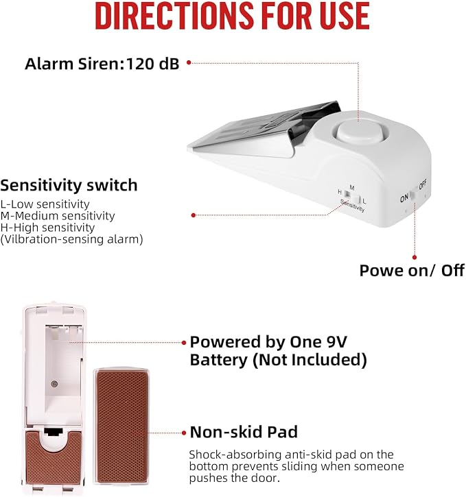 Portable Door Lock Alarm - Image 3
