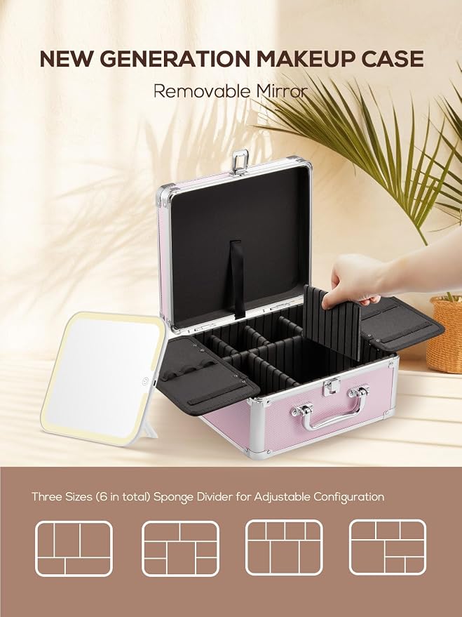 OMIRO Makeup Case, Makeup Bag - Image 5