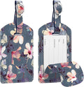 FINTIE 2 Pack Luggage Tags, Leather Name ID Labels by Fintie