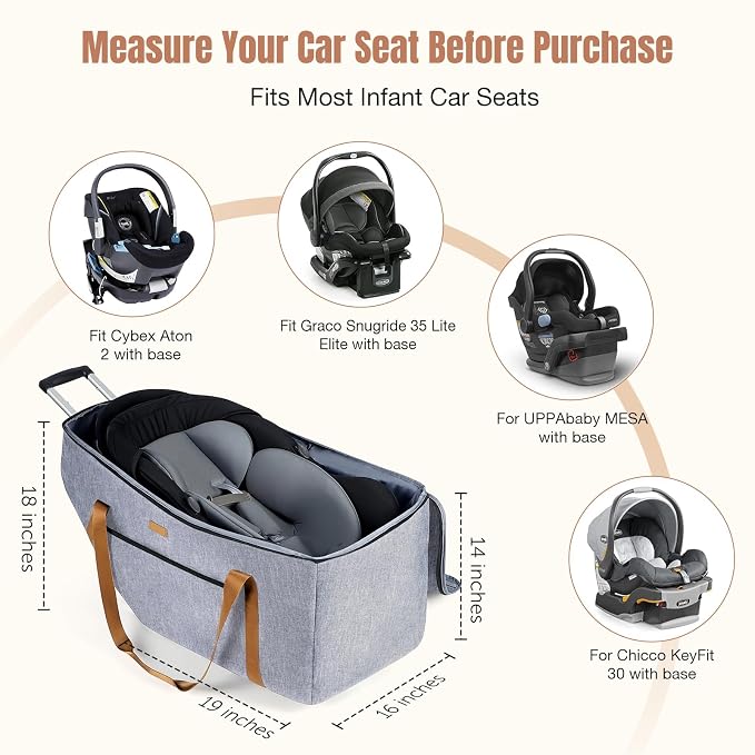 Infant Car Seat Travel Bag - Image 2