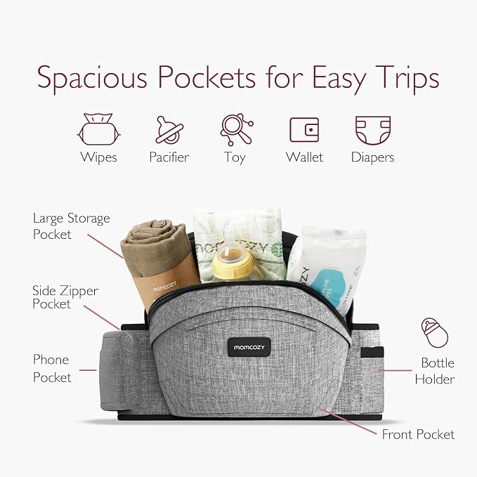 Momcozy Hip Seat Baby Carrier - Image 3