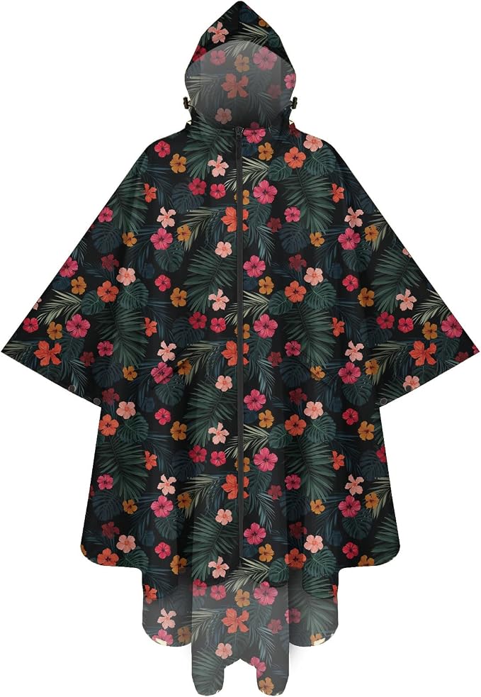 PTEROMY Hooded Rain Poncho for Adult by PTEROMY