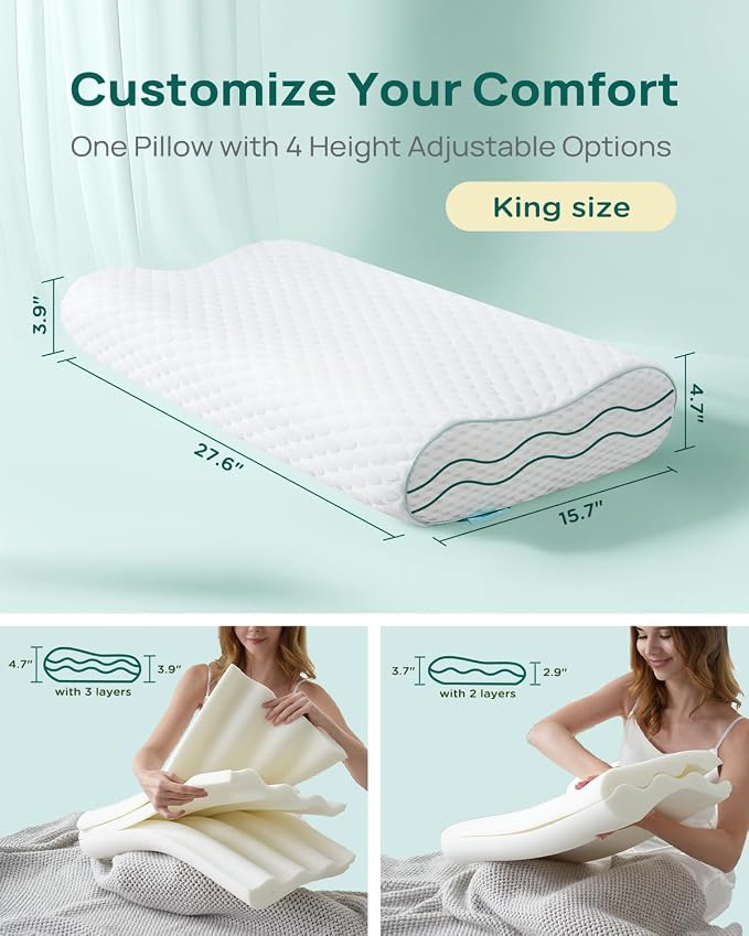 Ergonomic Memory Foam Pillow - Image 2