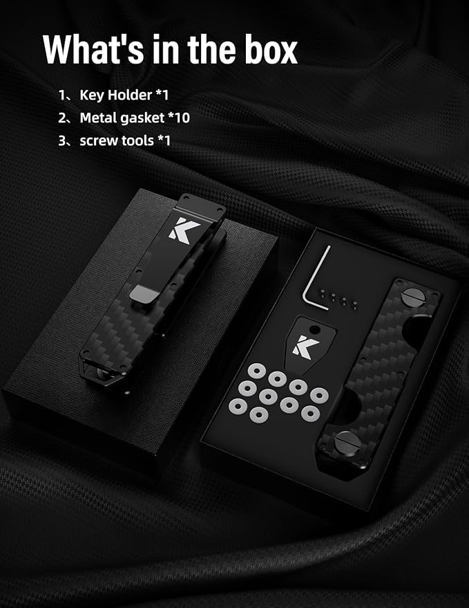 Key Organizer Key Holder Compact Key Case Minimalist Metal Key Chain Key Holder - Image 7