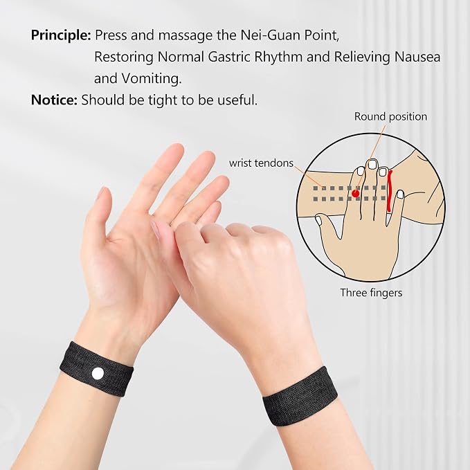 Cozyhealth Motion Sickness Wristband, Anti-Nausea Acupressure Wrist Band - Image 3