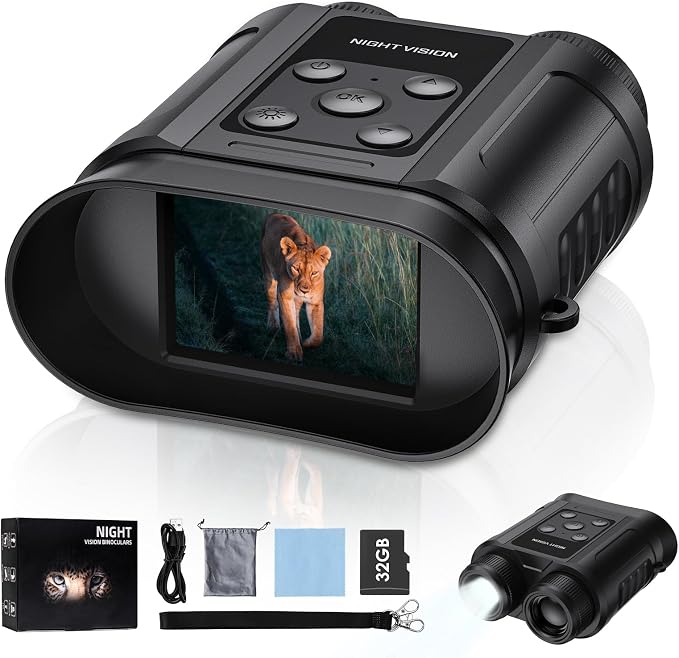 Night Vision Goggles, Compact Night Vision Binoculars, 32GB Card Included by TizycodNightVisionBinocular