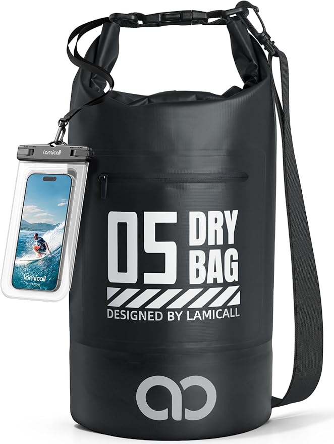 Lamicall Dry Bag Waterproof Backpack - 5L/10L/20L/30L/40L Roll Top Waterproof by Lamicall