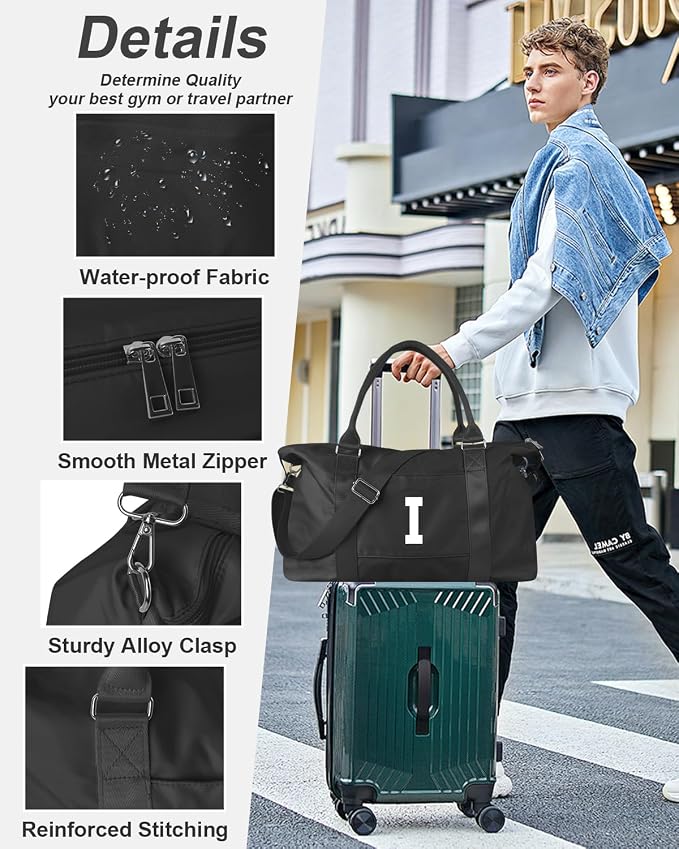 Initial Travel Duffel Bag Sports Gym Bag - Image 3