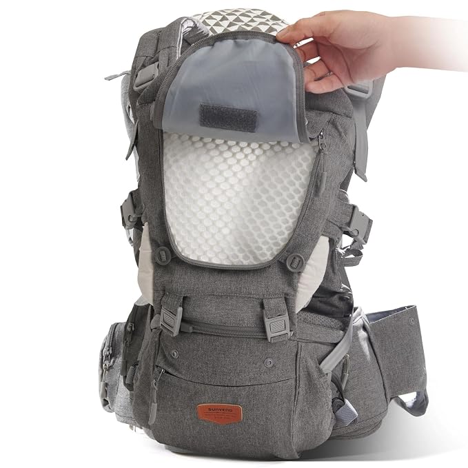 SUNVENO 3 in 1 Ergonomic Baby Carrier - Image 8