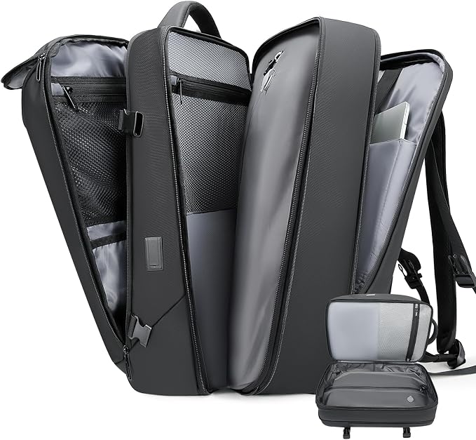 Vacuum Backpack for Men, 50L Expandable Compression Backpack by TANGCOREL