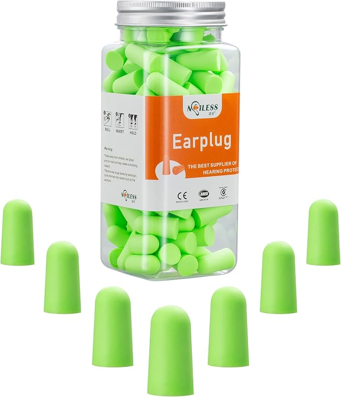 60 Pairs Bottled Earplugs for Noise Cancelling Foam EarPlugs for Sleeping Work by LETAYAR