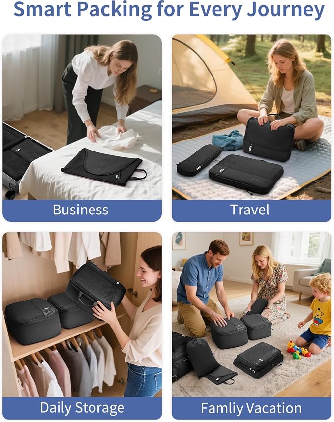 WANDF 7 Set Compression Packing Cubes - Image 9