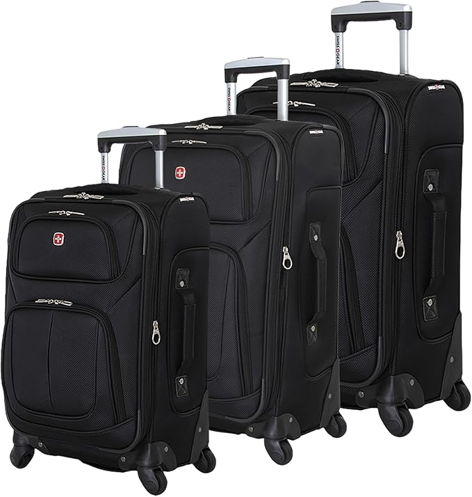 SwissGear Sion Softside Expandable Luggage, 3-Piece Set by SwissGear