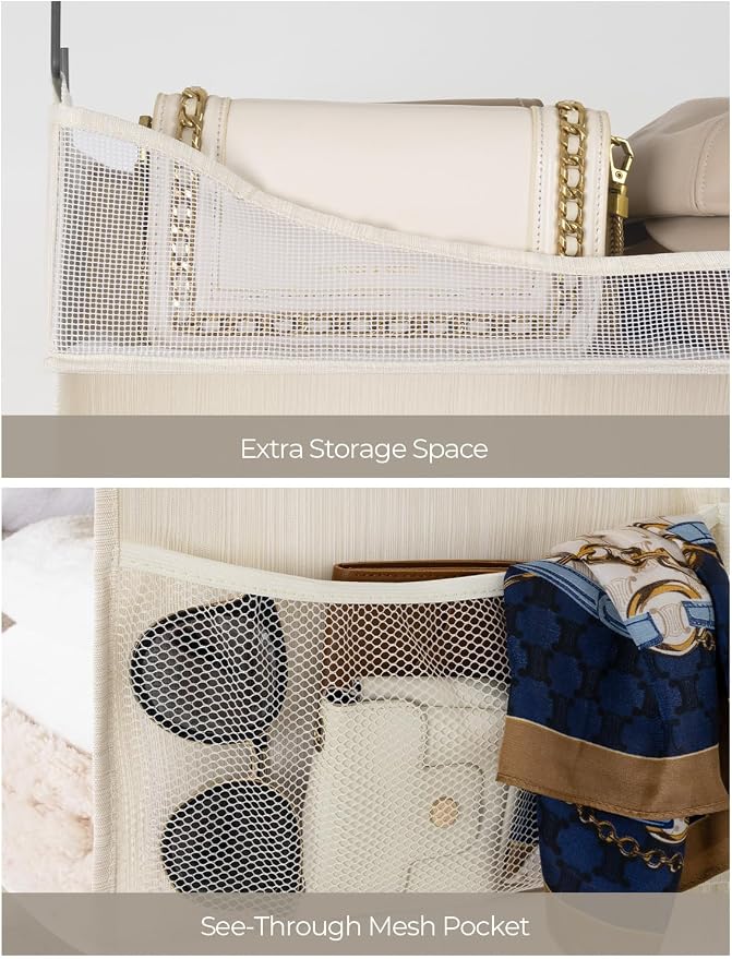 StorageWorks Hanging Closet Organizer, 3-Shelf Hanging Closet Shelves - Image 4