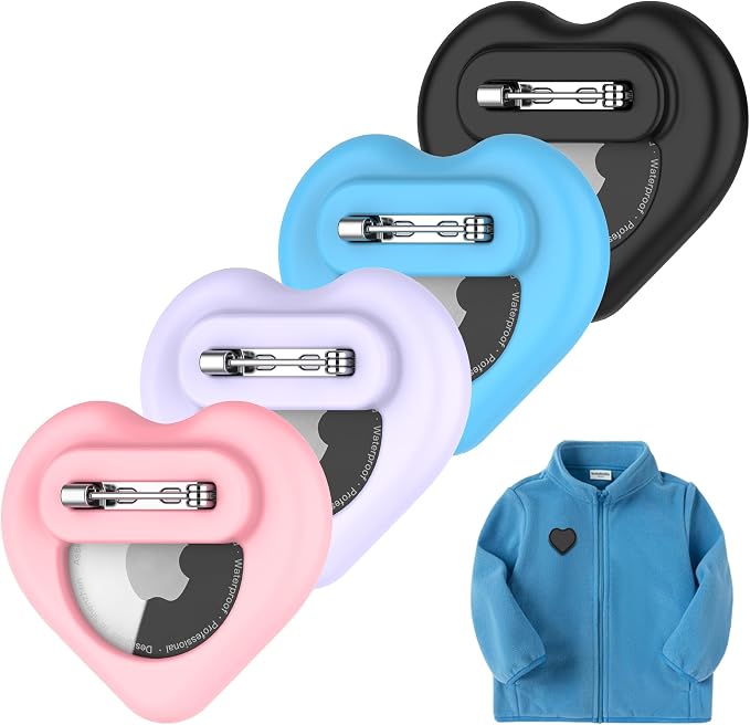 DDJ for AirTag Kids Hidden Case, 4 Pack for Apple Air Tag Tracker Holder for by DDJ