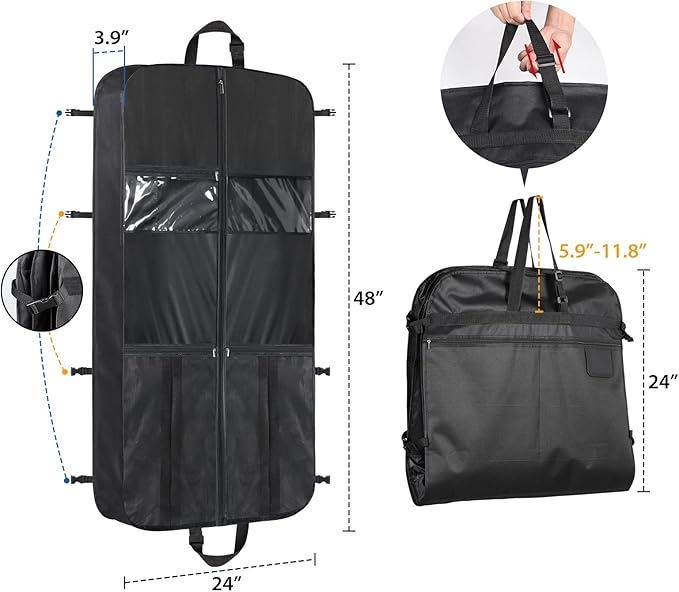 Zilink Heavy Duty Garment Bags for Travel - Image 5