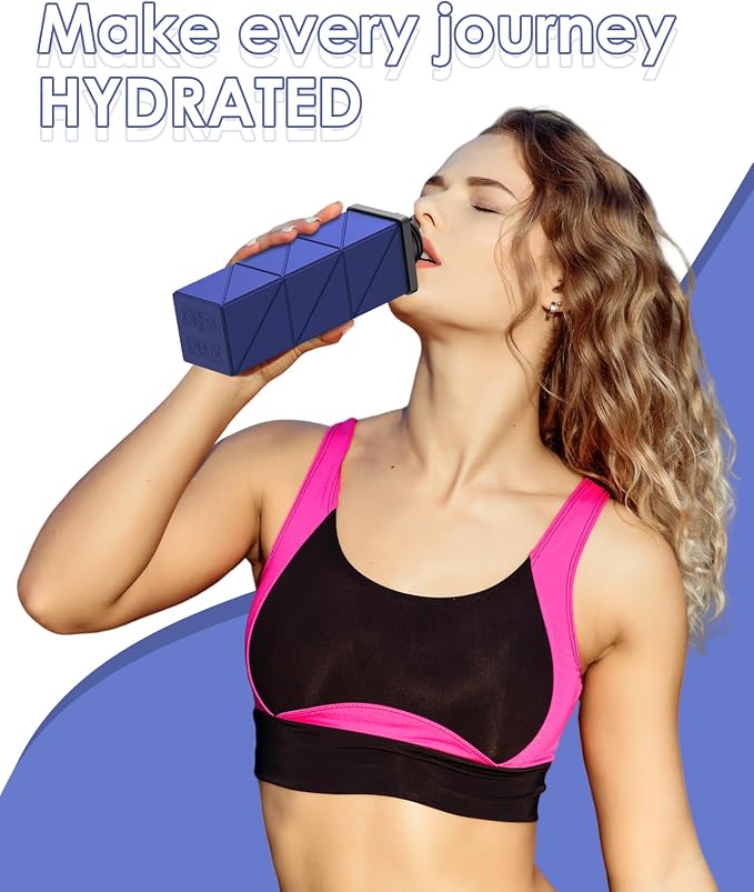 Collapsible Water Bottles, 2nd Generation Leakproof BPA-Free Travel Water - Image 5