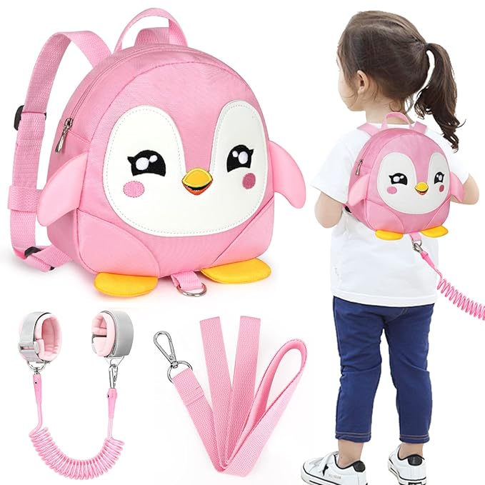 Accmor Toddler Harness Backpack Leash, Cute Penguin Kid Backpacks by Accmor