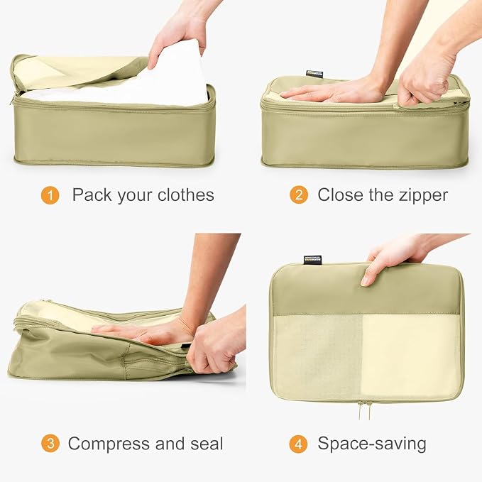 6 Set Compression Packing Cubes - Image 3
