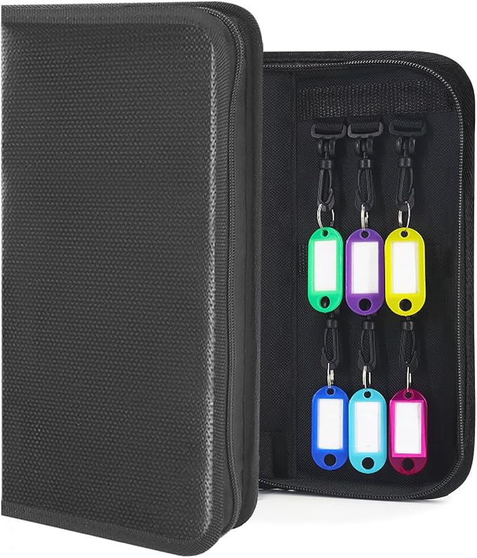 Portable Zippered Key Organizer, Waterproof Fireproof Key Case by Unknown