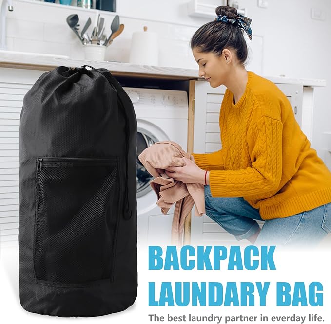 Laundry Bag Backpack, Olosar Extra Large Travel Laundry Bag - Image 2
