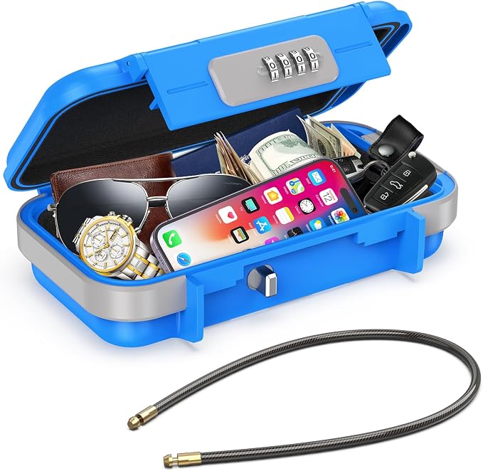 AMIR Portable Safe Box, Combination Security Case LockBox by AMIR