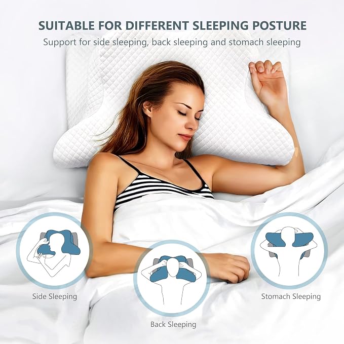 ZAMAT Adjustable Cervical Memory Foam Pillow, Odorless Neck Pillows - Image 7