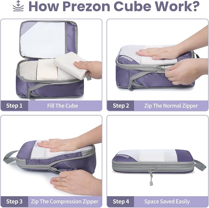 8 Set/6 Set/4 Set Compression Packing Cubes - Image 5
