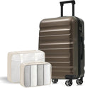 Merax 24 Inch Luggage Set Hardshell ABS Suitcase by Merax