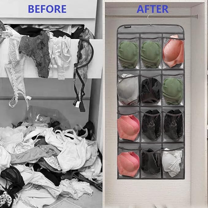 Dual Sided Hanging Shoe Organizer - Image 4