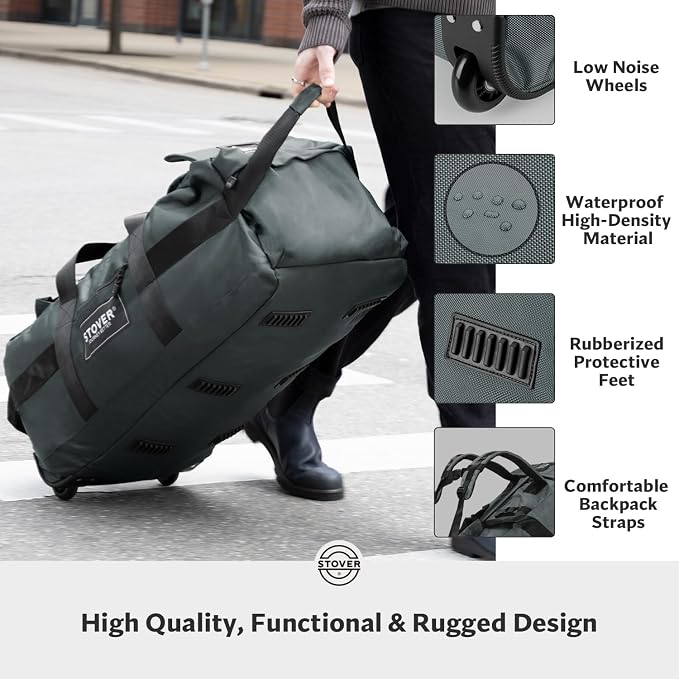STOVER 80L Rolling Duffel Bag - Image 5