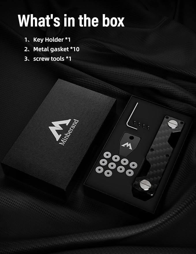Key Organizer Compact Key Holder Metal Key Chain Minimalist key case key holder - Image 7