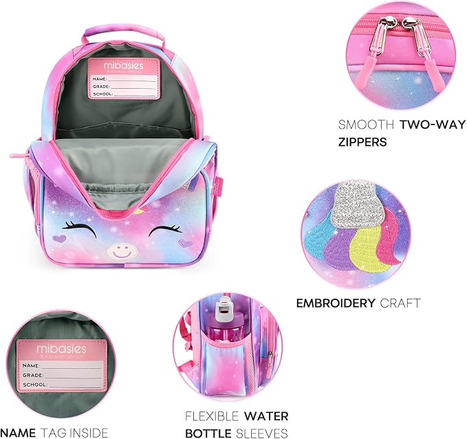mibasies Toddler Backpack for Girls 2-4: Cute Kids Backpacks for Girls - Image 3