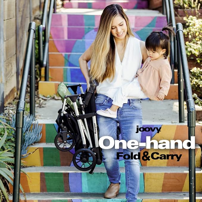 Joovy Kooper Lightweight Baby Stroller Featuring Removable, Swing-Open Tray - Image 3