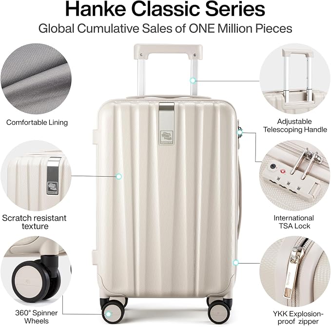 Hanke Luggage Sets 2 piece Carry On Luggage - Image 3