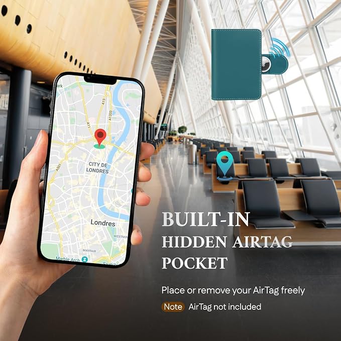 ALLIVE Rfid Passport Holder for Travel, Women & Men, Passport Cover Wallet - Image 4