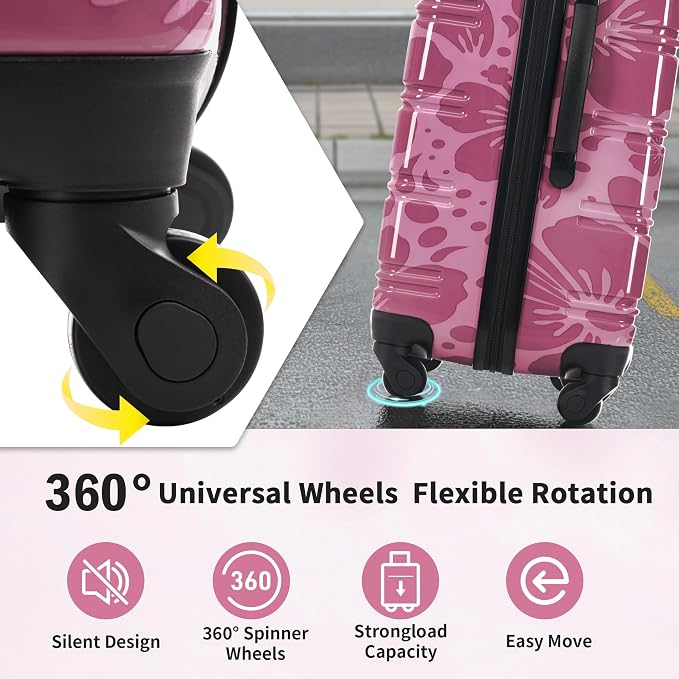Merax Luggage Sets 3 Piece, Hardside Suitcase Set - Image 6