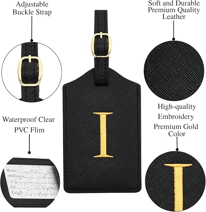 Luggage Tag PU Leather for Suitcase Baggage Handbag Travel Bag Label Suitcase - Image 3