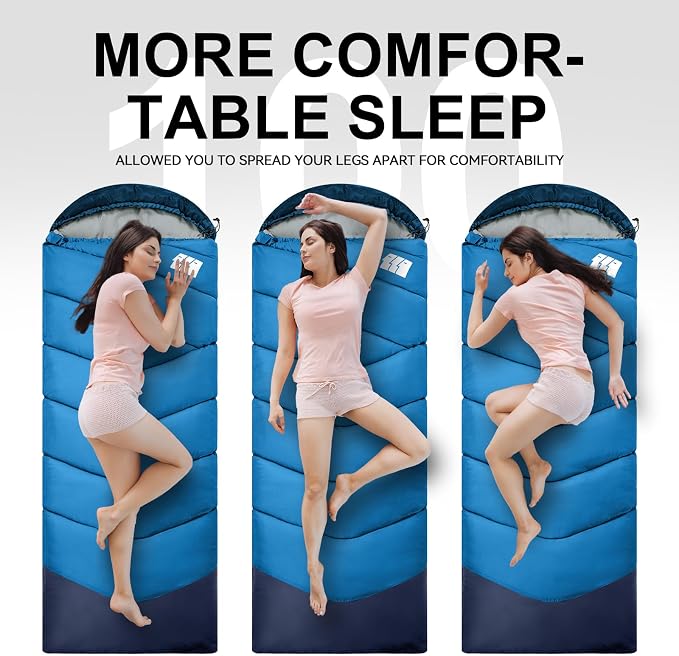 Sleeping Bags for Adults Cold Weather, Waterproof, Lightweight Sleeping Bag for - Image 9
