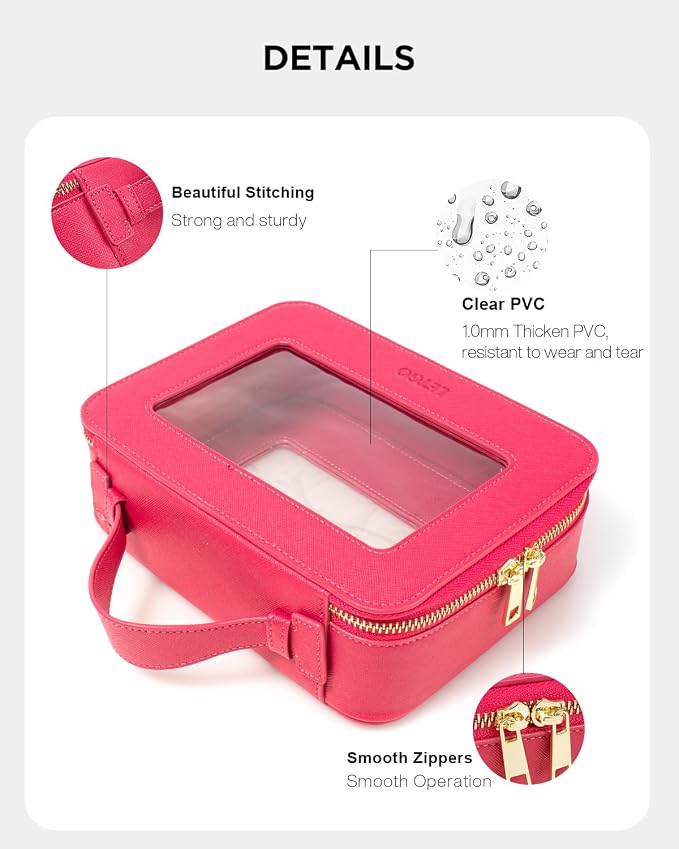 LETGO Clear Makeup Bags, TSA Approved Toiletry Bag - Image 4