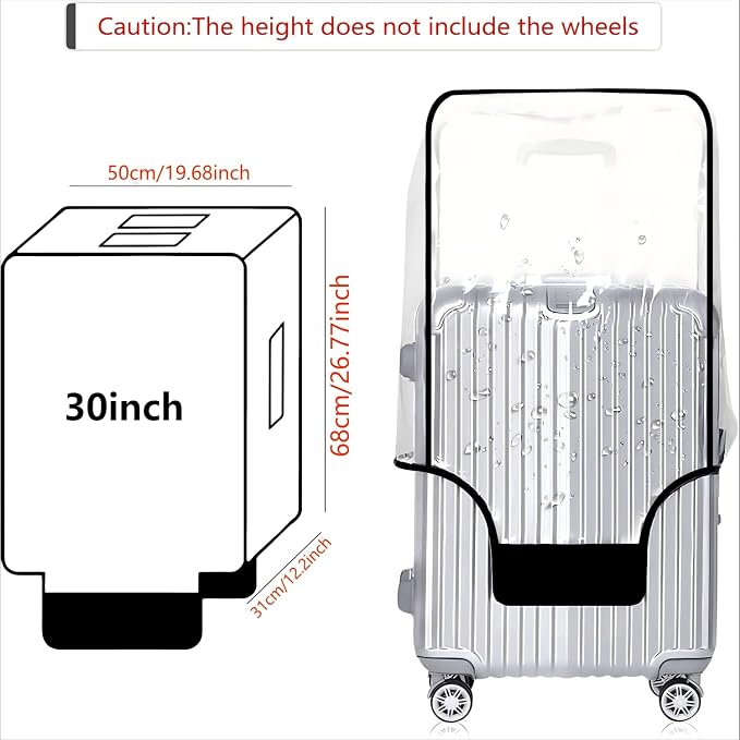 30 Inch PVC Luggage Protector Cover - Image 2