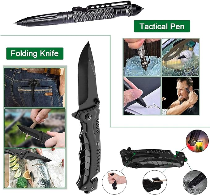 Survival Kit 35 in 1, First Aid Kit, Survival Gear, Survival Tool Gifts - Image 4