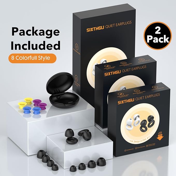 Ear Plugs for Sleeping Noise Cancelling -30dB, Deep Focus, Hearing Protection - Image 7