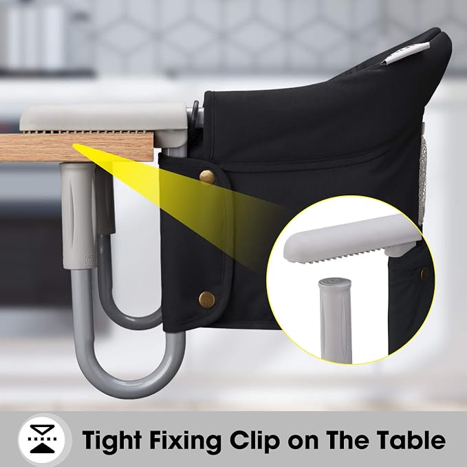 Hook On Chair, VEEYOO Clip On High Chair Folding Fast Table Chair - Image 3
