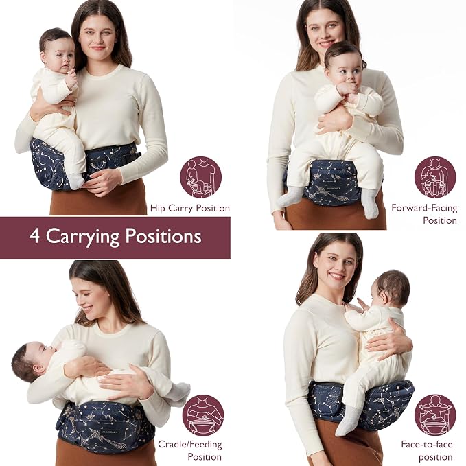 Momcozy Hip Seat Baby Carrier - Image 7
