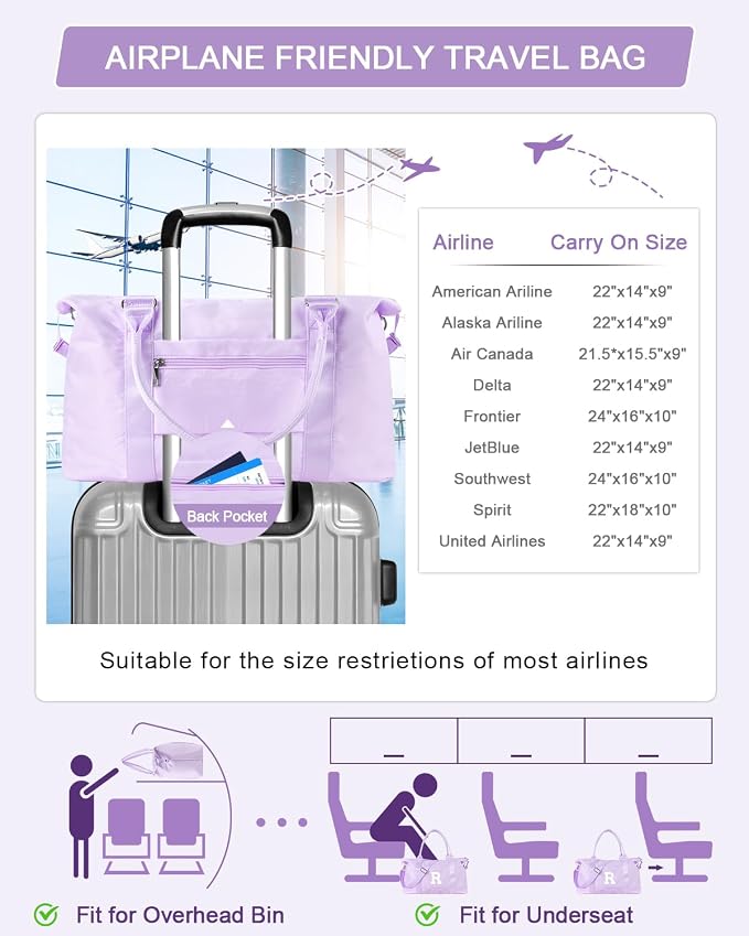 Daughter Niece Gifts for Teen Girl Kids, Initial Travel Duffel Bag Sports Gym - Image 8