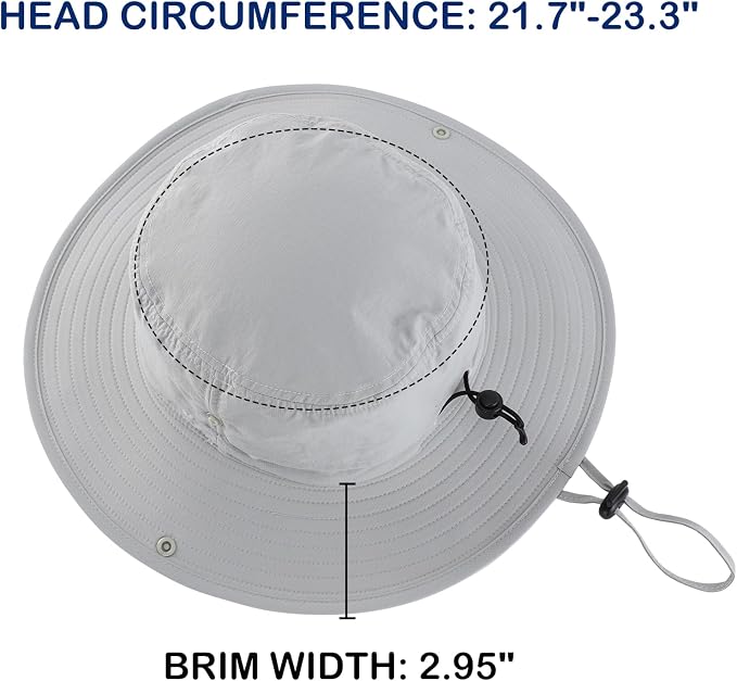 Connectyle Sun Hat for Men Women Outdoor UV Protection Safari Hat for Fishing - Image 3